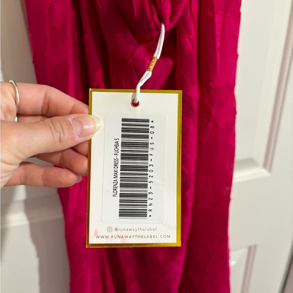NWT Runaway the Label: Florenza Maxi Dress - Fuchsia - Small AND Medium - Picture 2 of 13